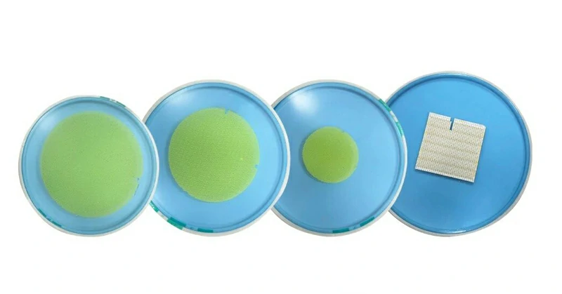 Phosphor sheet wafer on a blue film expansion ring